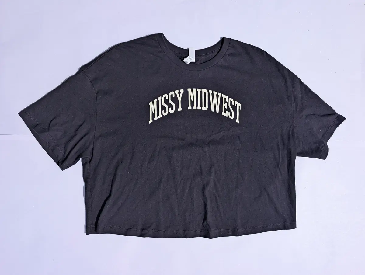 Black Crop Tee